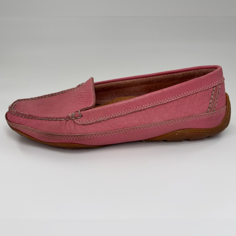 L.L. Bean Pink Leather Loafer Driving Moccasins US 9 - Picture 9 of 10